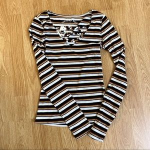 Aeropostale Striped Long Sleeve